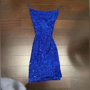 Windsor Royal Blue Sequin Mini Dress